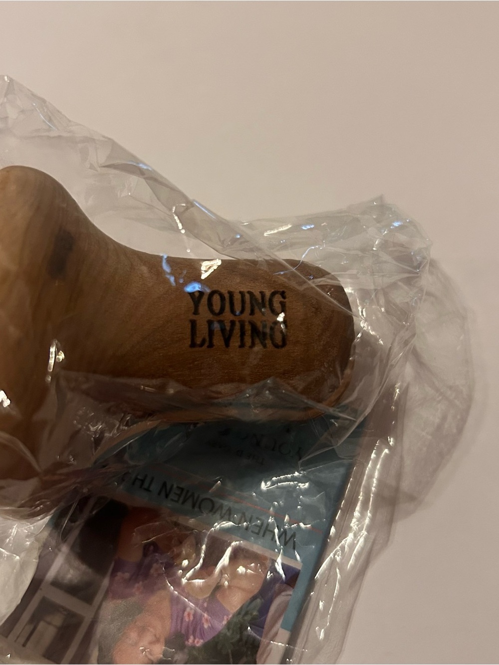Young Living Olive Wood Massage tools - set of 2 Light Brown Finish - Picture 3 of 8